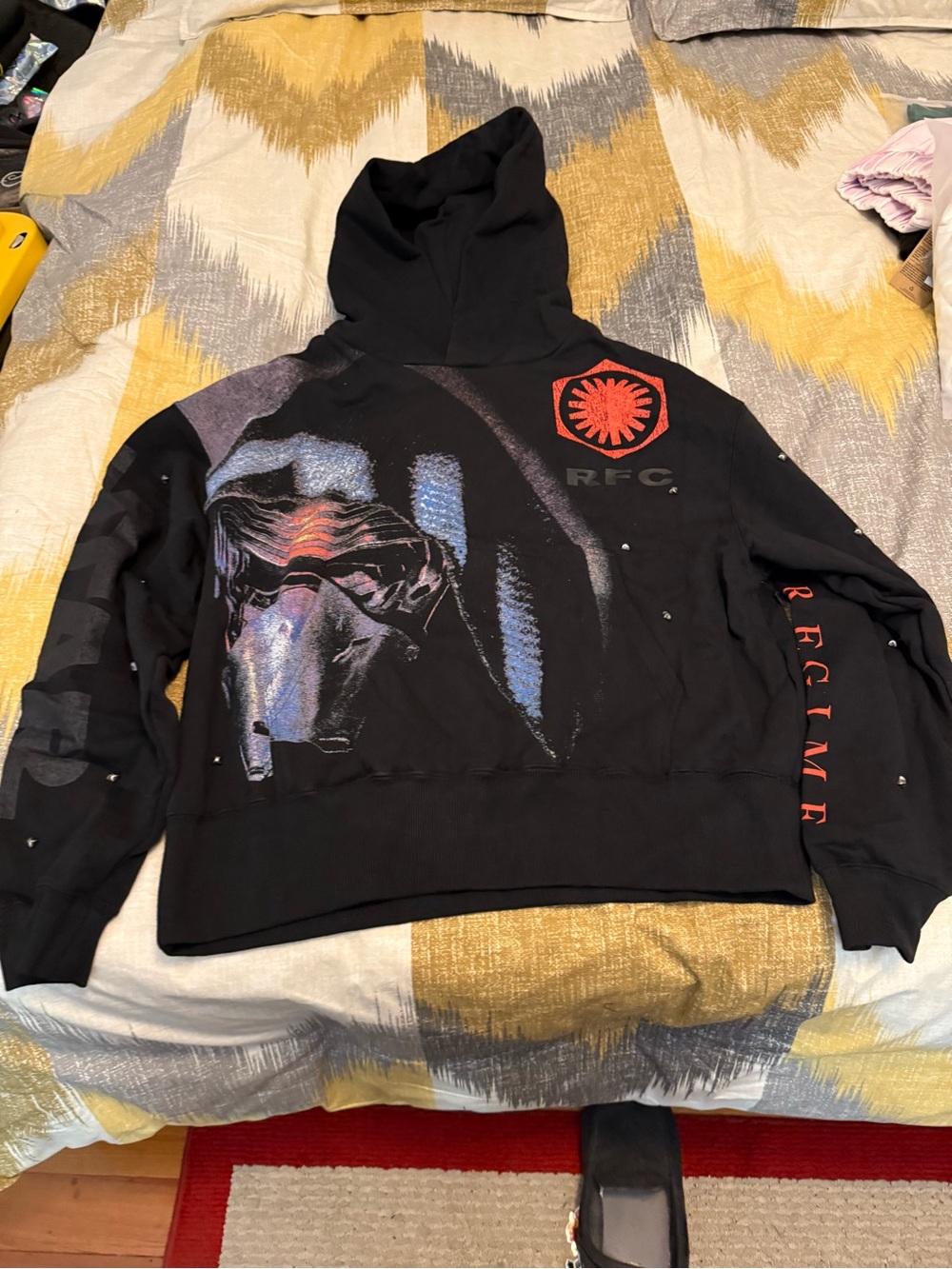 Civil Regime Star Wars Black Kylo Ren Graphic Hoodie - Men Sweater